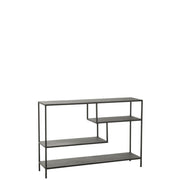 Opbergkast Vakkenkast Zwart Metaal 30x120 cm-Opbergkasten-J-Line