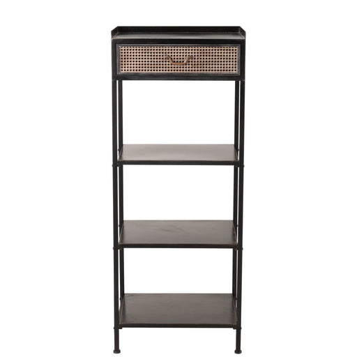 Opbergkast Vakkenkast Zwart Metaal 38x54 cm-Opbergkasten-J-Line