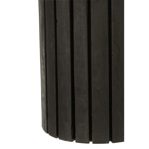 Opbergkast Vakkenkast Zwart Paulownia hout 24 cm 24x24x75 cm-Opbergkasten-J-Line