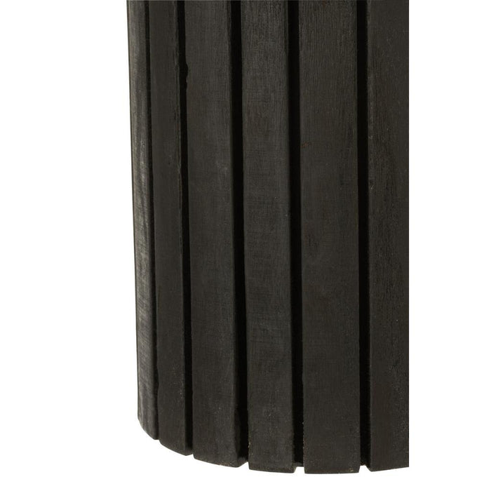 Opbergkast Vakkenkast Zwart Paulownia hout 24 cm 24x24x75 cm-Opbergkasten-J-Line