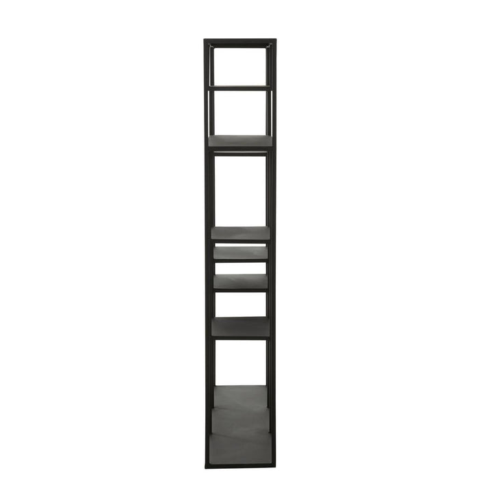 Opbergkast Vakkenkast Zwart ijzer 25x110 cm-Opbergkasten-J-Line
