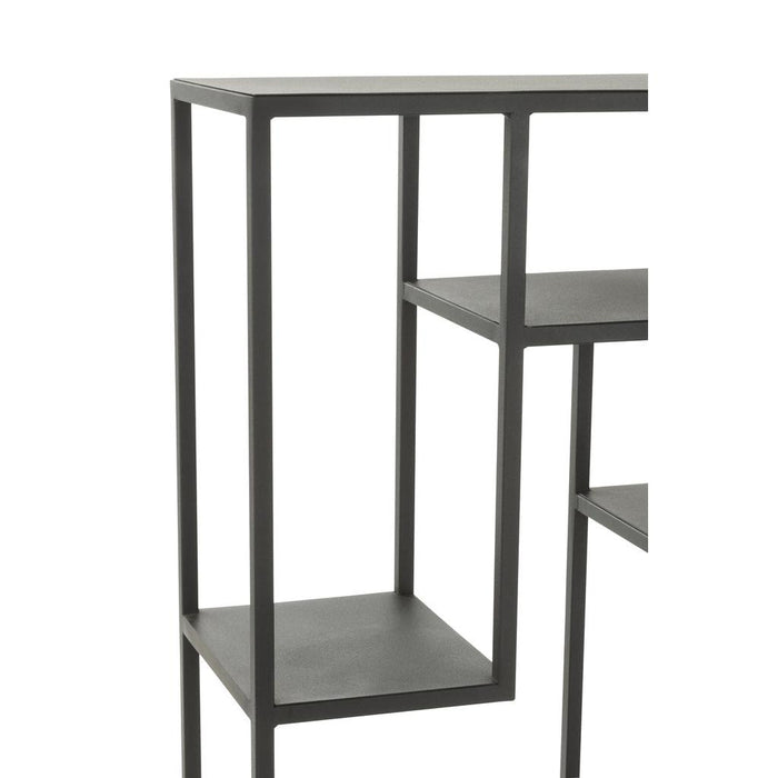 Opbergkast Vakkenkast Zwart ijzer 25x110 cm-Opbergkasten-J-Line