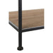 Opbergkast Vakkenkast Zwart ijzer 52x111 cm-Opbergkasten-J-Line