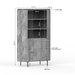 Opbergkast Wandkast Solana 115 cm Taupe 115x45x180 cm-Opbergkasten-Starfurn