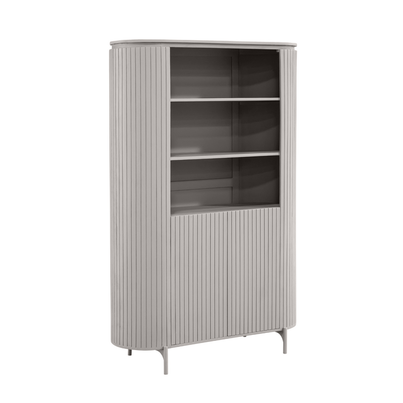 Opbergkast Wandkast Solana 115 cm Taupe 115x45x180 cm-Opbergkasten-Starfurn