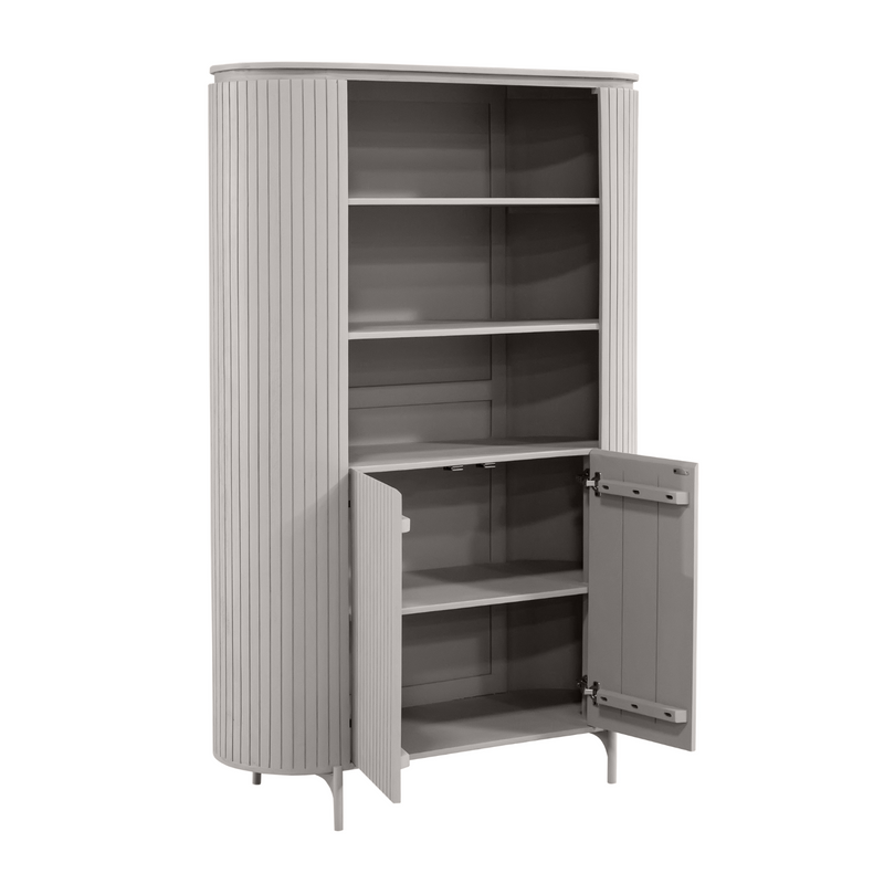 Opbergkast Wandkast Solana 115 cm Taupe 115x45x180 cm-Opbergkasten-Starfurn