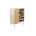 Opbergkast Wijnkast Amaya Low MDF, Metaal Beige 38x90 cm-Wijnkasten-Creating Home