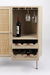 Opbergkast Wijnkast Amaya Low MDF, Metaal Beige 38x90 cm-Wijnkasten-Creating Home