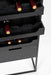 Opbergkast Wijnkast Guuji High MDF Zwart 80x38 cm-Opbergkasten-Creating Home