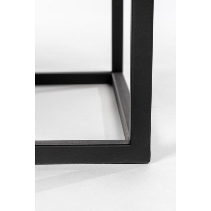 Opbergkast Wijnkast Guuji Low MDF Zwart 80x38 cm-Wijnkasten-Creating Home