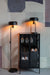 Opbergkast Wijnkast Rob Pine hout, Metaal Zwart 52x35 cm-Opbergkasten-Creating Home