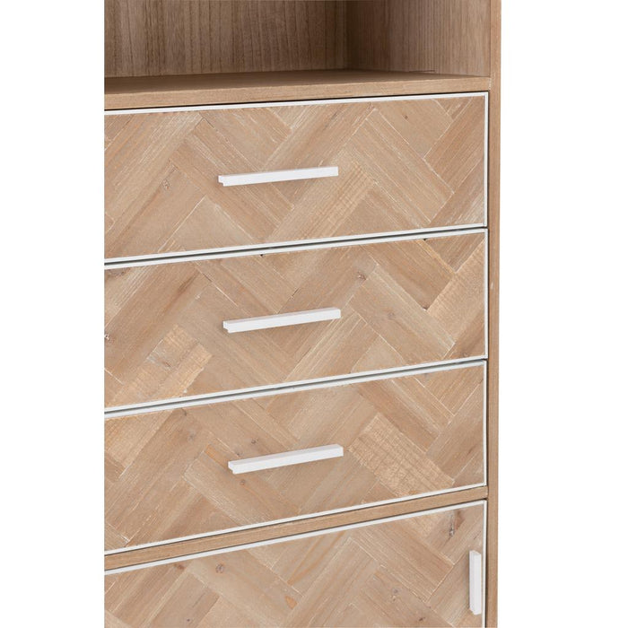 Opbergkast Wit Mdf 38x62 cm-Opbergkasten-J-Line