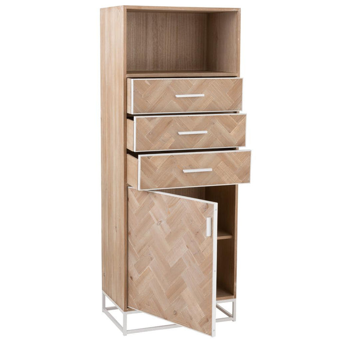 Opbergkast Wit Mdf 38x62 cm-Opbergkasten-J-Line