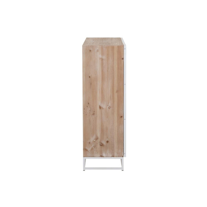 Opbergkast Wit Metaal 38x120 cm-Opbergkasten-J-Line