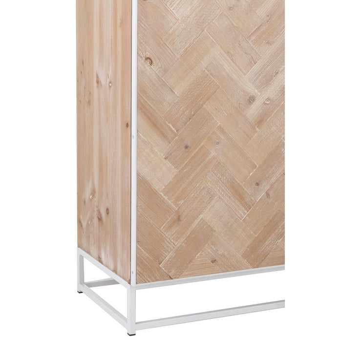 Opbergkast Wit Metaal 38x120 cm-Opbergkasten-J-Line
