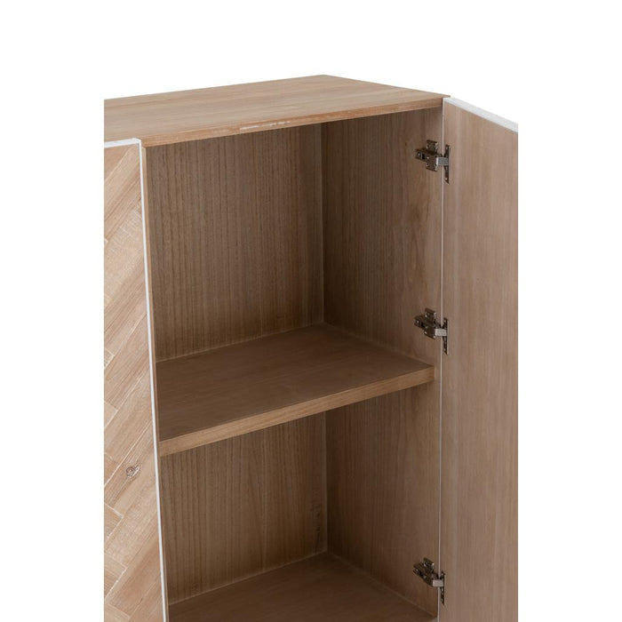Opbergkast Wit Metaal 38x120 cm-Opbergkasten-J-Line
