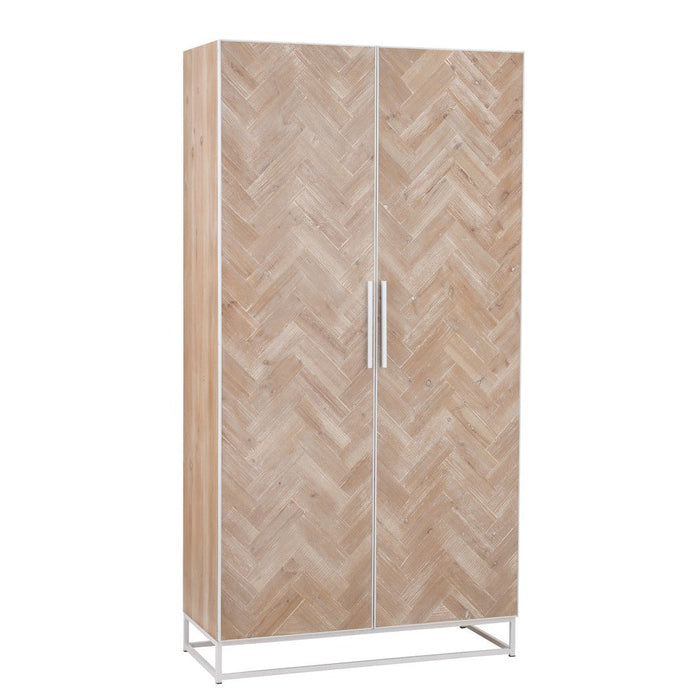 Opbergkast Wit Metaal 42x95 cm-Opbergkasten-J-Line