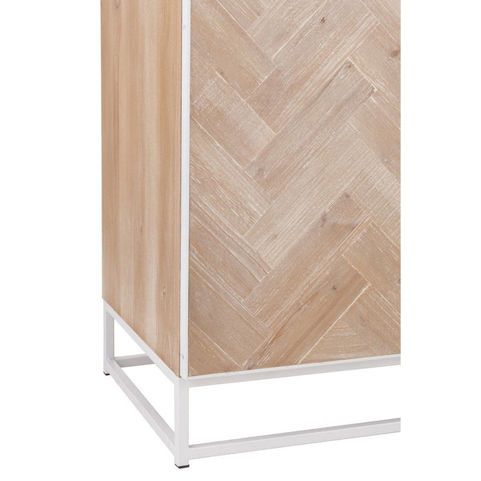 Opbergkast Wit Metaal 42x95 cm-Opbergkasten-J-Line