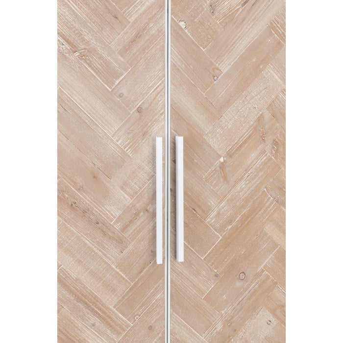 Opbergkast Wit Metaal 42x95 cm-Opbergkasten-J-Line
