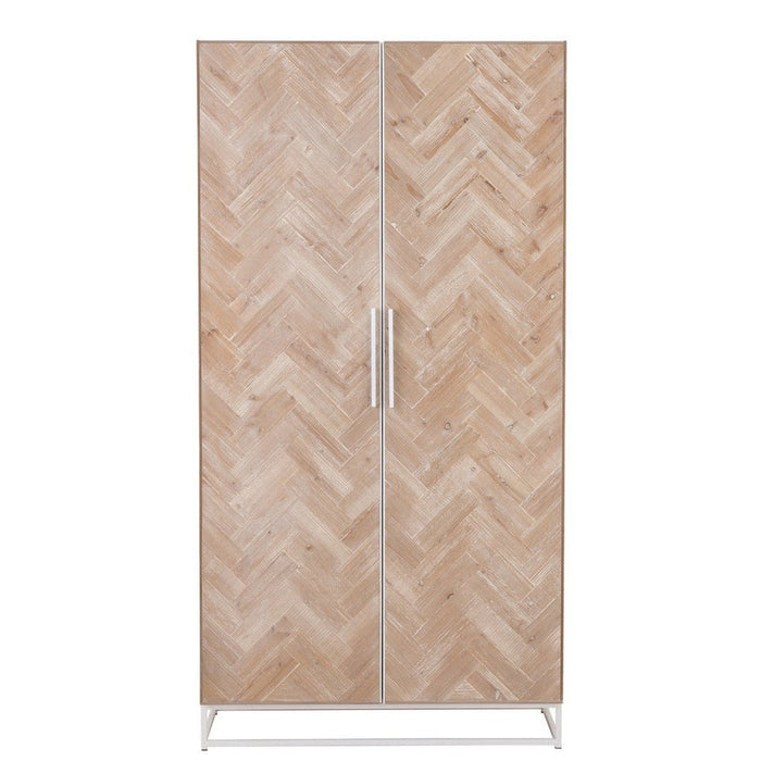 Opbergkast Wit Metaal 42x95 cm-Opbergkasten-J-Line
