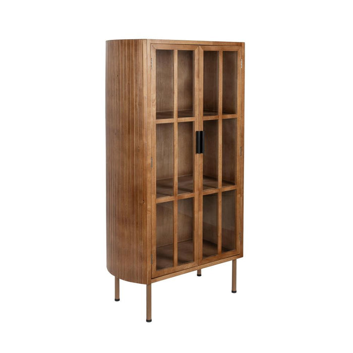 Opbergkast Yaz Rubber hout Bruin 38x80 cm-Opbergkasten-Creating Home