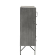 Opbergkast Zilver Ijzer 41x86 cm-Opbergkasten-J-Line