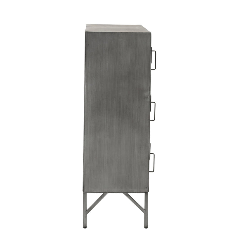 Opbergkast Zilver Ijzer 41x86 cm-Opbergkasten-J-Line