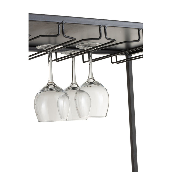 Opbergkast Zwart Fir hout 42x60 cm-Opbergkasten-J-Line
