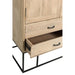 Opbergkast Zwart Ijzer 45x115 cm-Opbergkasten-J-Line