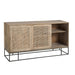 Opbergkast Zwart Mdf 45x160 cm-Opbergkasten-J-Line