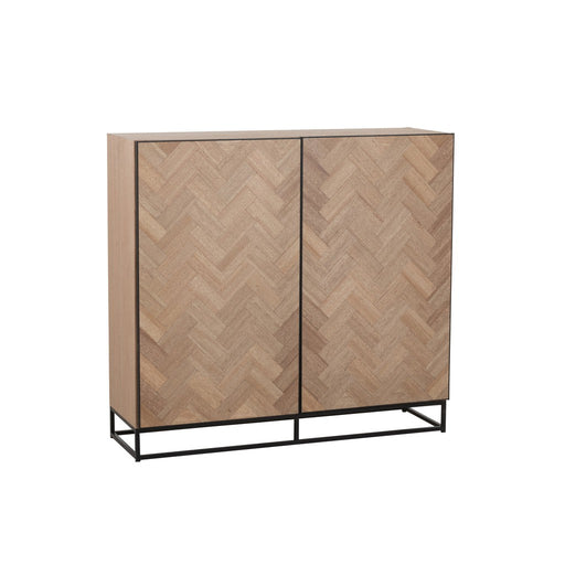 Opbergkast Zwart Metaal 38x120 cm-Opbergkasten-J-Line