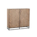 Opbergkast Zwart Metaal 38x120 cm-Opbergkasten-J-Line