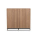 Opbergkast Zwart Metaal 38x120 cm-Opbergkasten-J-Line