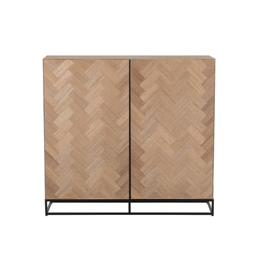 Opbergkast Zwart Metaal 38x120 cm-Opbergkasten-J-Line