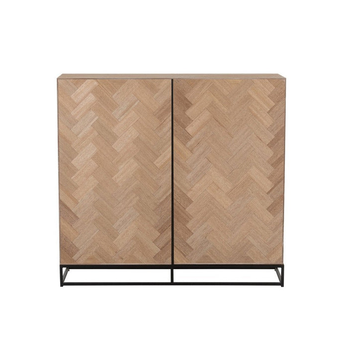 Opbergkast Zwart Metaal 38x120 cm-Opbergkasten-J-Line
