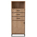 Opbergkast Zwart Metaal 38x62 cm-Opbergkasten-J-Line