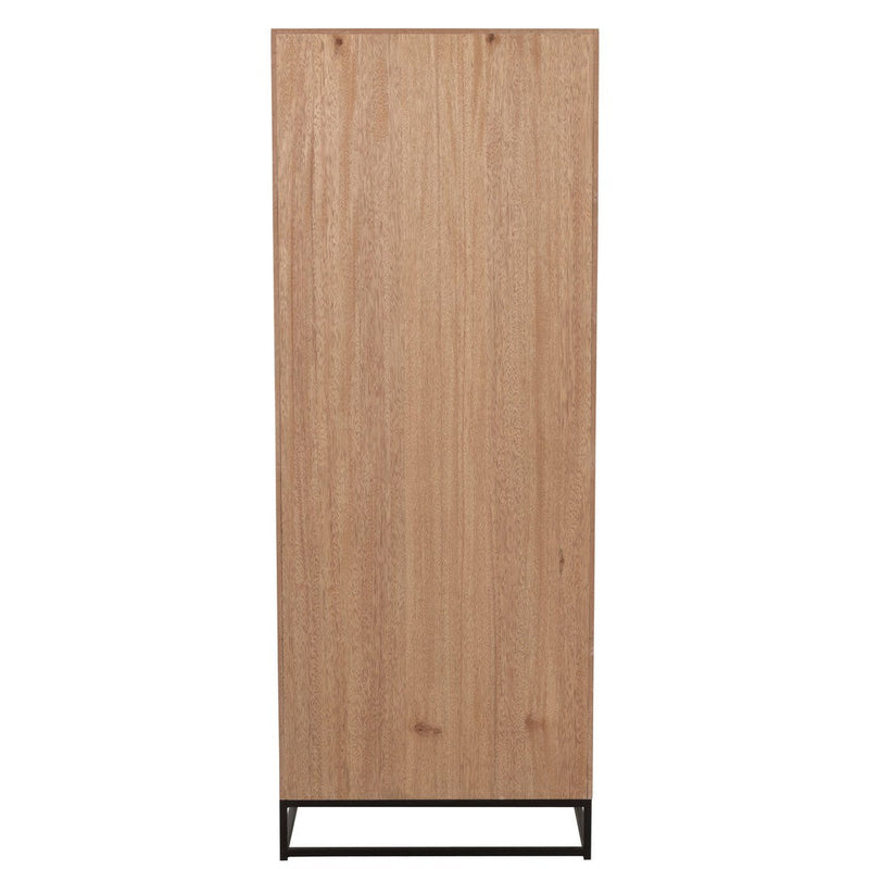Opbergkast Zwart Metaal 38x62 cm-Opbergkasten-J-Line