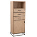 Opbergkast Zwart Metaal 38x62 cm-Opbergkasten-J-Line