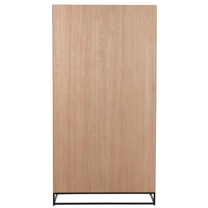 Opbergkast Zwart Metaal 42x95 cm-Opbergkasten-J-Line
