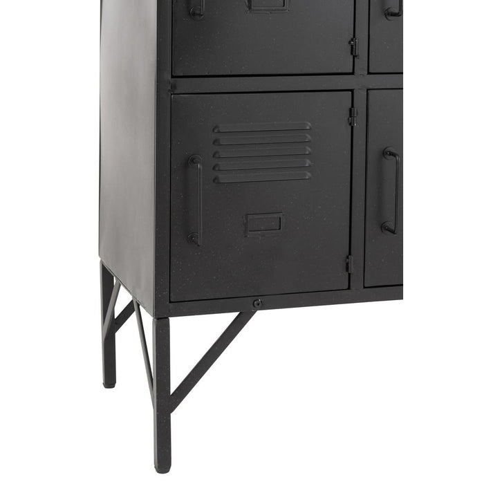 Opbergkast Zwart Paint 41x86 cm-Opbergkasten-J-Line
