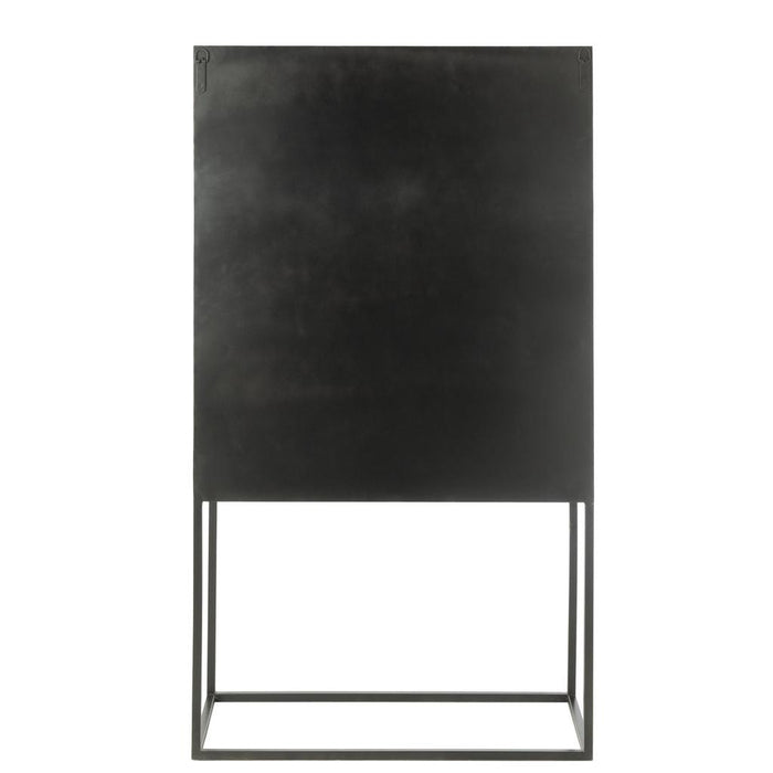 Opbergkast Zwart Recycled hout 40x90 cm-Opbergkasten-J-Line
