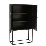 Opbergkast Zwart Recycled hout 40x90 cm-Opbergkasten-J-Line