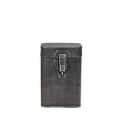 Opbergkist Antiek Zwart Metaal M 12x13x17 cm-Opbergdozen en manden-LABEL51