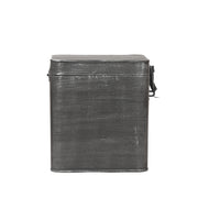 Opbergkist Antiek Zwart Metaal XL 18x19x21 cm-Opbergdozen en manden-LABEL51