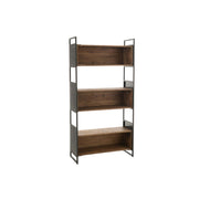 Opbergrek Gerecycled Hout Metaal Naturel Zwart 100x40x200 cm-Boekenkasten-J-Line