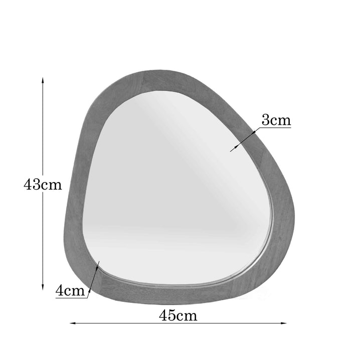 Organische spiegel Lou Licht mango Mangohout 43 cm