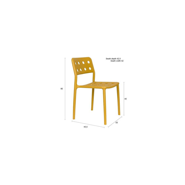 Outdoor Chair Serra Ochre-Eetkamerstoelen-Creating Home