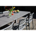 Outdoor Table Alban | Staal | Grijs | 220x100-Eettafels-Creating Home