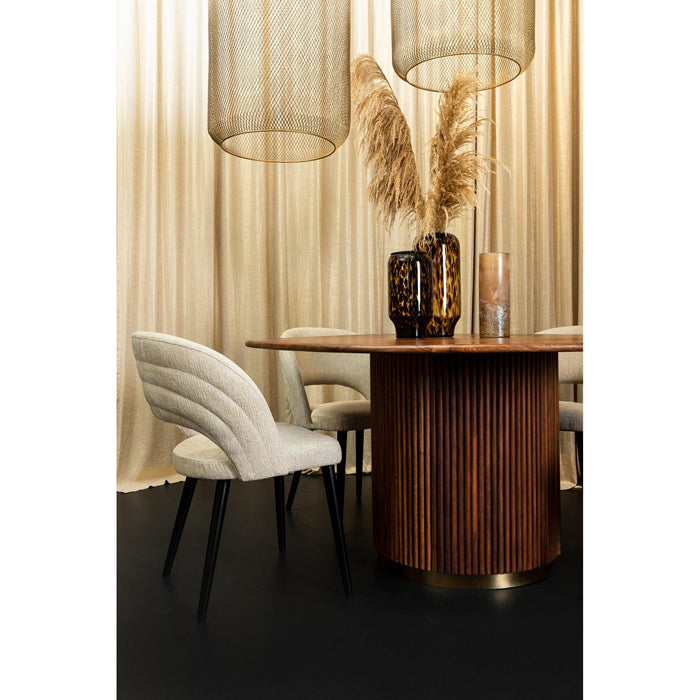 PTMD Abierto Wit Nanci Stof Eetkamerstoel-Eetkamerstoelen-PTMD