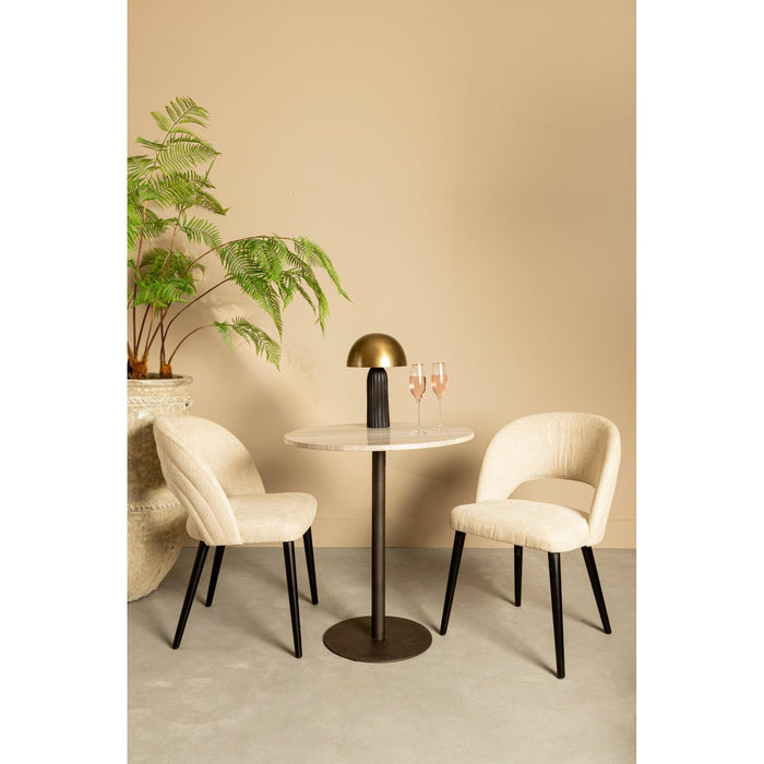 PTMD Abierto Wit Nanci Stof Eetkamerstoel-Eetkamerstoelen-PTMD